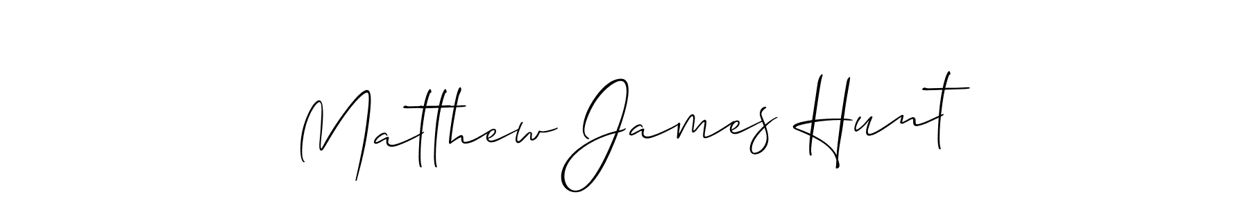 Create a beautiful signature design for name Matthew James Hunt. With this signature (Allison_Script) fonts, you can make a handwritten signature for free. Matthew James Hunt signature style 2 images and pictures png