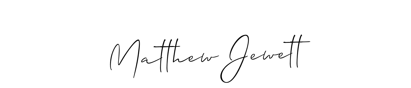 How to make Matthew Jewett name signature. Use Allison_Script style for creating short signs online. This is the latest handwritten sign. Matthew Jewett signature style 2 images and pictures png