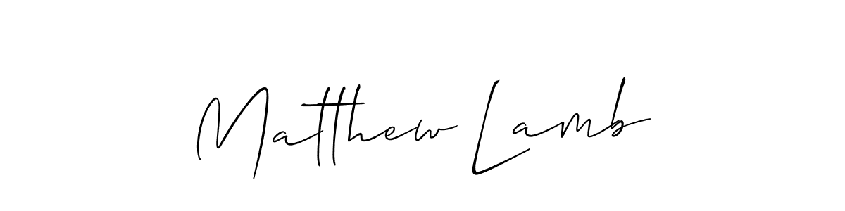 It looks lik you need a new signature style for name Matthew Lamb. Design unique handwritten (Allison_Script) signature with our free signature maker in just a few clicks. Matthew Lamb signature style 2 images and pictures png