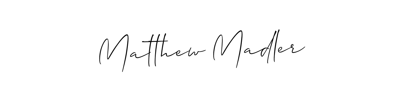 This is the best signature style for the Matthew Madler name. Also you like these signature font (Allison_Script). Mix name signature. Matthew Madler signature style 2 images and pictures png