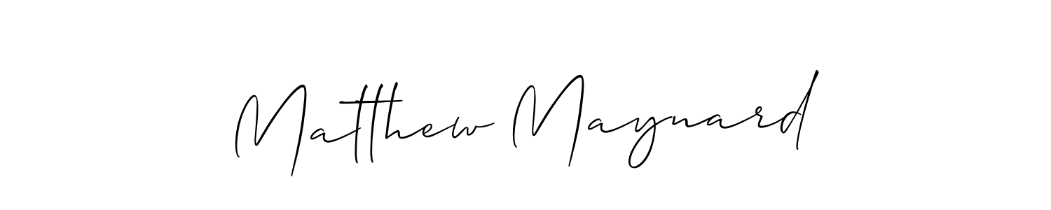 How to make Matthew Maynard name signature. Use Allison_Script style for creating short signs online. This is the latest handwritten sign. Matthew Maynard signature style 2 images and pictures png
