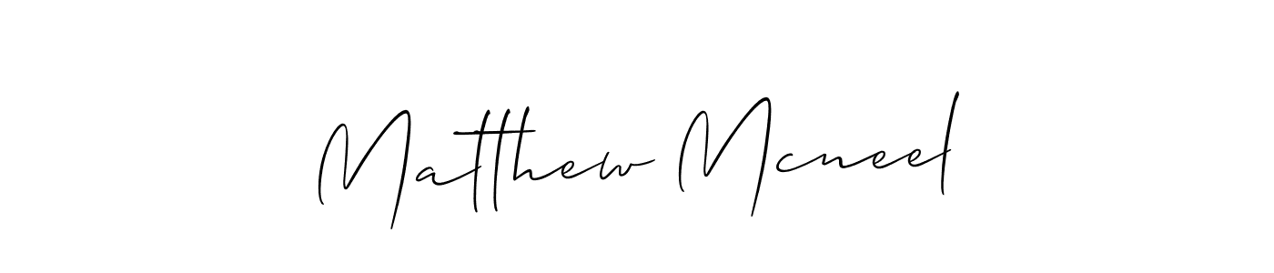 Also we have Matthew Mcneel name is the best signature style. Create professional handwritten signature collection using Allison_Script autograph style. Matthew Mcneel signature style 2 images and pictures png