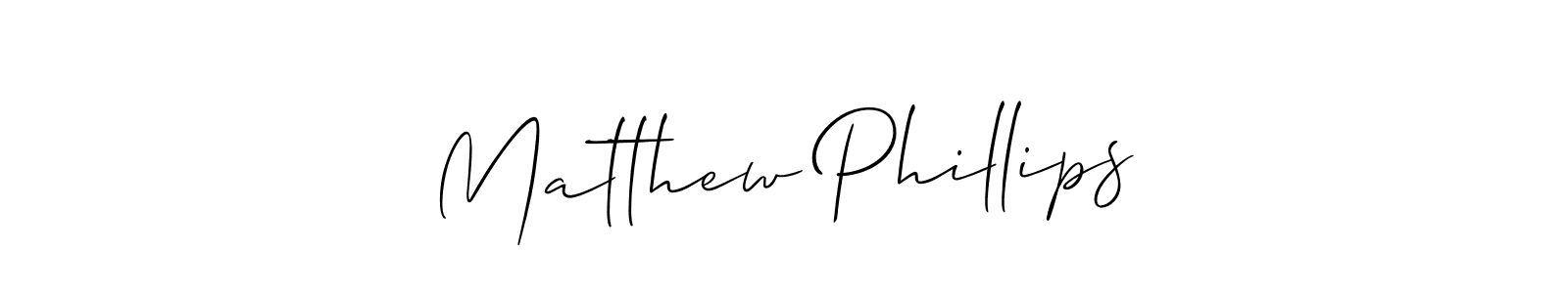 Create a beautiful signature design for name Matthew Phillips. With this signature (Allison_Script) fonts, you can make a handwritten signature for free. Matthew Phillips signature style 2 images and pictures png