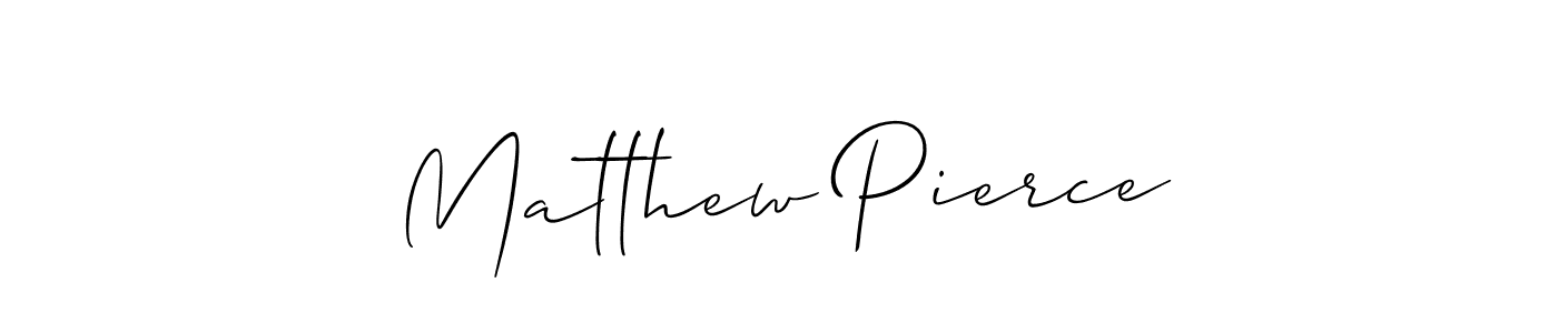 The best way (Allison_Script) to make a short signature is to pick only two or three words in your name. The name Matthew Pierce include a total of six letters. For converting this name. Matthew Pierce signature style 2 images and pictures png