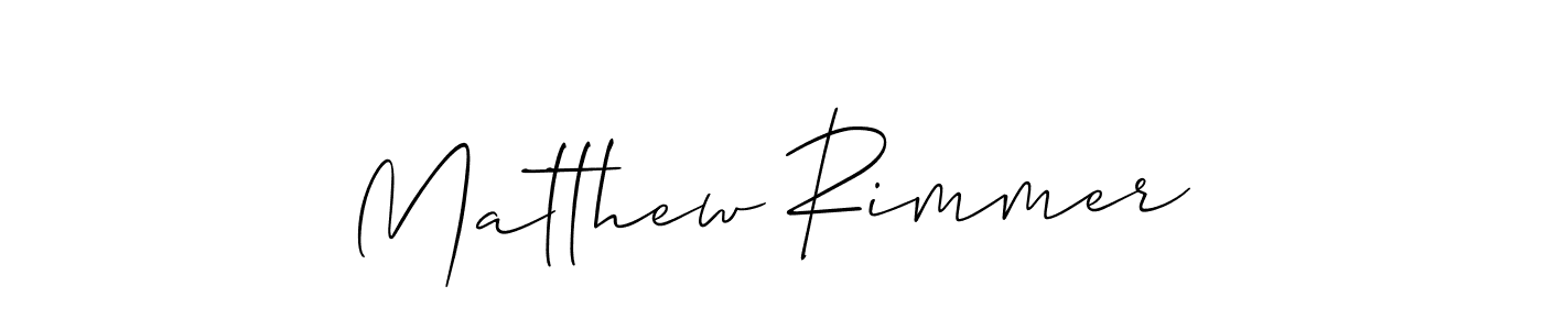 Use a signature maker to create a handwritten signature online. With this signature software, you can design (Allison_Script) your own signature for name Matthew Rimmer. Matthew Rimmer signature style 2 images and pictures png