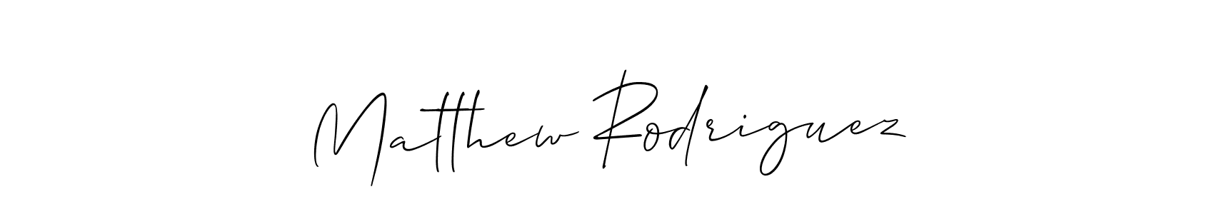 Create a beautiful signature design for name Matthew Rodriguez. With this signature (Allison_Script) fonts, you can make a handwritten signature for free. Matthew Rodriguez signature style 2 images and pictures png