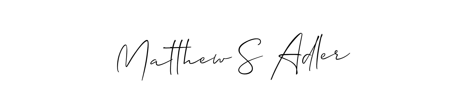 Also You can easily find your signature by using the search form. We will create Matthew S Adler name handwritten signature images for you free of cost using Allison_Script sign style. Matthew S Adler signature style 2 images and pictures png