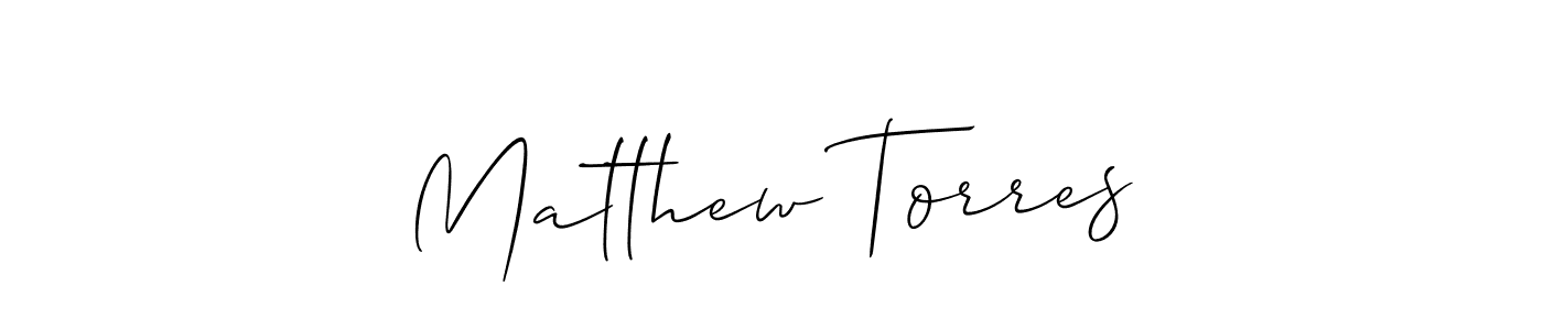 Similarly Allison_Script is the best handwritten signature design. Signature creator online .You can use it as an online autograph creator for name Matthew Torres. Matthew Torres signature style 2 images and pictures png