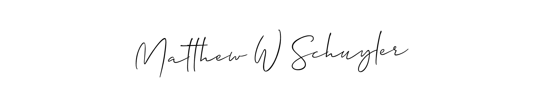 You should practise on your own different ways (Allison_Script) to write your name (Matthew W Schuyler) in signature. don't let someone else do it for you. Matthew W Schuyler signature style 2 images and pictures png