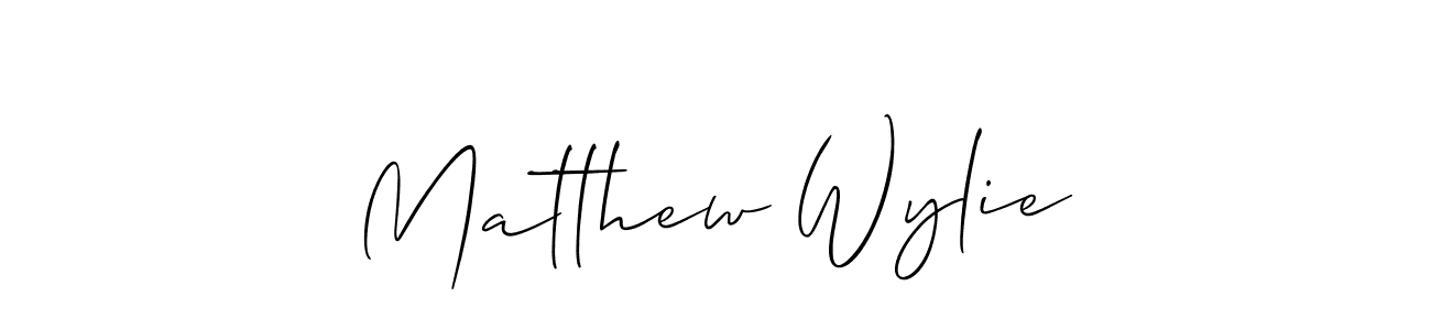 How to make Matthew Wylie signature? Allison_Script is a professional autograph style. Create handwritten signature for Matthew Wylie name. Matthew Wylie signature style 2 images and pictures png