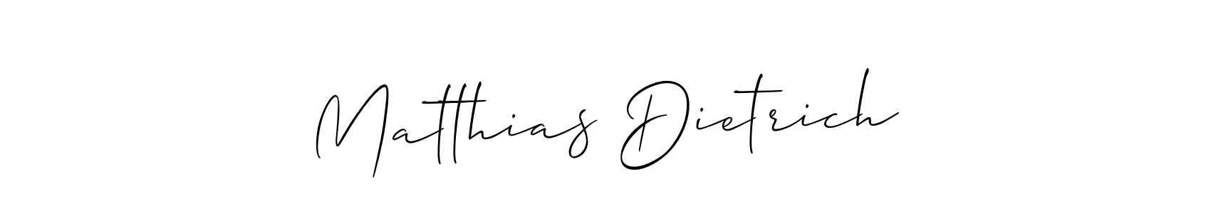 Similarly Allison_Script is the best handwritten signature design. Signature creator online .You can use it as an online autograph creator for name Matthias Dietrich. Matthias Dietrich signature style 2 images and pictures png