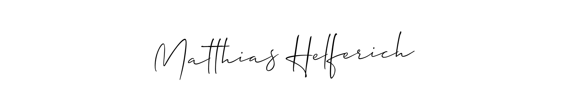 You can use this online signature creator to create a handwritten signature for the name Matthias Helferich. This is the best online autograph maker. Matthias Helferich signature style 2 images and pictures png