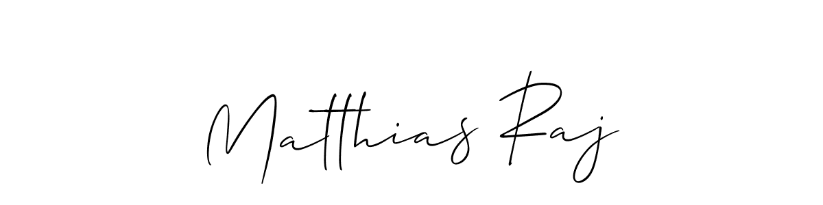 How to make Matthias Raj signature? Allison_Script is a professional autograph style. Create handwritten signature for Matthias Raj name. Matthias Raj signature style 2 images and pictures png