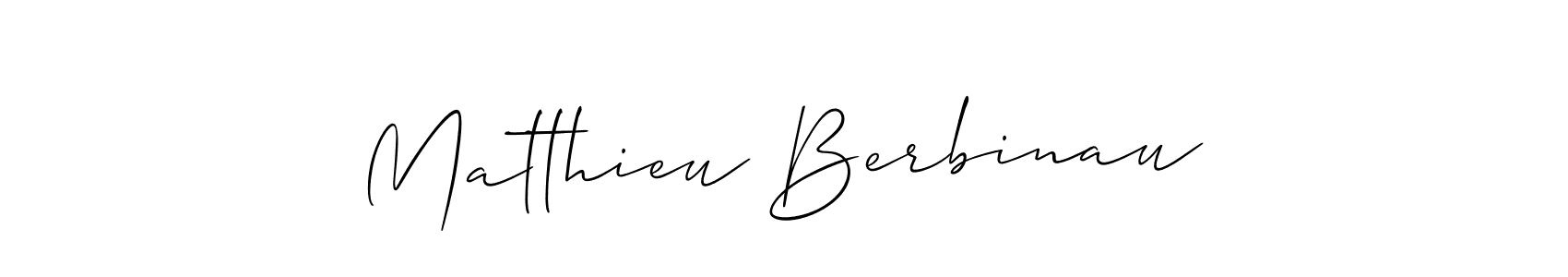 Make a beautiful signature design for name Matthieu Berbinau. Use this online signature maker to create a handwritten signature for free. Matthieu Berbinau signature style 2 images and pictures png