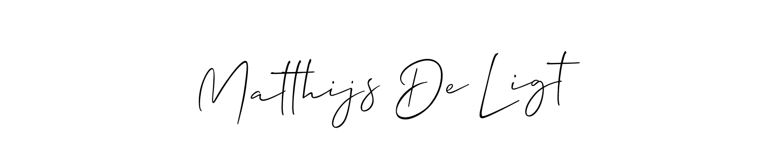 Design your own signature with our free online signature maker. With this signature software, you can create a handwritten (Allison_Script) signature for name Matthijs De Ligt. Matthijs De Ligt signature style 2 images and pictures png