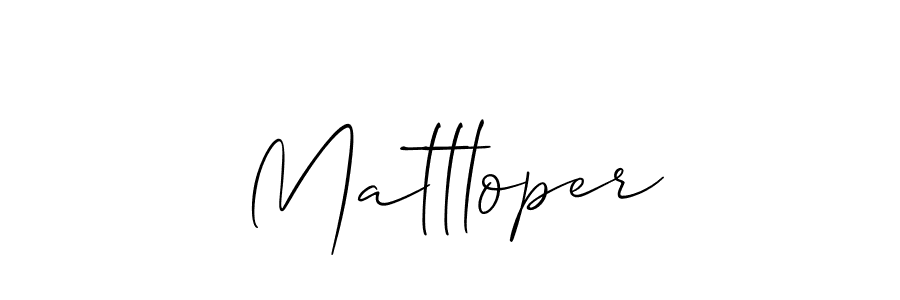 How to Draw Mattloper signature style? Allison_Script is a latest design signature styles for name Mattloper. Mattloper signature style 2 images and pictures png
