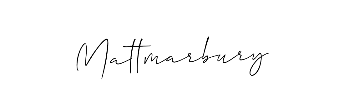 How to make Mattmarbury name signature. Use Allison_Script style for creating short signs online. This is the latest handwritten sign. Mattmarbury signature style 2 images and pictures png