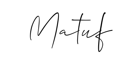 Try this chic Matuf handwritten sign style. Using Allison_Script font elements, it gives your name a sleek, memorable identity. Matuf signature style 2 images and pictures png