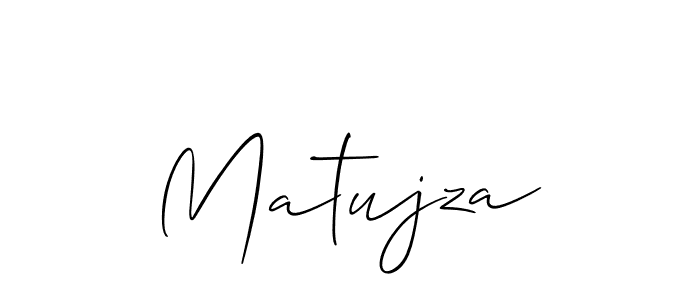 Also we have Matujza name is the best signature style. Create professional handwritten signature collection using Allison_Script autograph style. Matujza signature style 2 images and pictures png