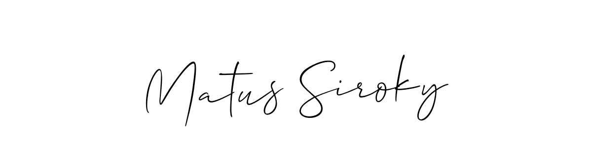 Once you've used our free online signature maker to create your best signature Allison_Script style, it's time to enjoy all of the benefits that Matus Siroky name signing documents. Matus Siroky signature style 2 images and pictures png