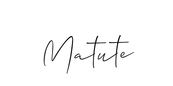 How to Draw Matute signature style? Allison_Script is a latest design signature styles for name Matute. Matute signature style 2 images and pictures png