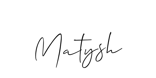 How to make Matysh name signature. Use Allison_Script style for creating short signs online. This is the latest handwritten sign. Matysh signature style 2 images and pictures png