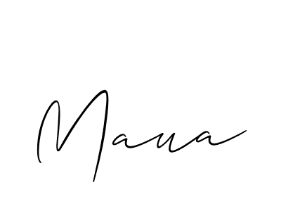 How to make Maua signature? Allison_Script is a professional autograph style. Create handwritten signature for Maua name. Maua signature style 2 images and pictures png