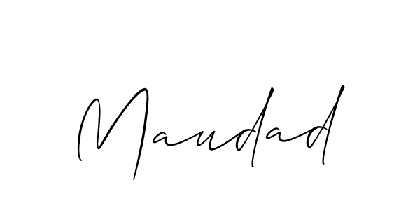 How to make Maudad name signature. Use Allison_Script style for creating short signs online. This is the latest handwritten sign. Maudad signature style 2 images and pictures png