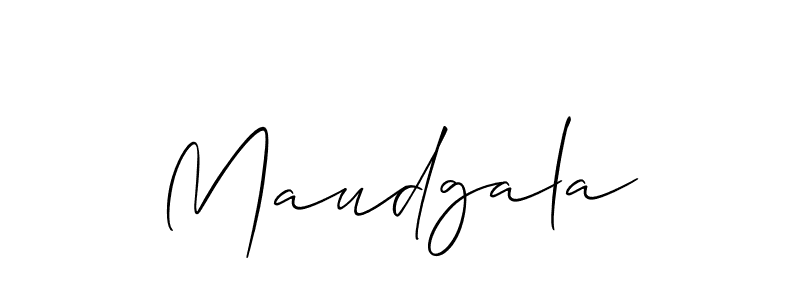 How to Draw Maudgala signature style? Allison_Script is a latest design signature styles for name Maudgala. Maudgala signature style 2 images and pictures png