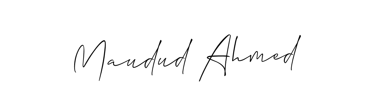 Best and Professional Signature Style for Maudud Ahmed. Allison_Script Best Signature Style Collection. Maudud Ahmed signature style 2 images and pictures png