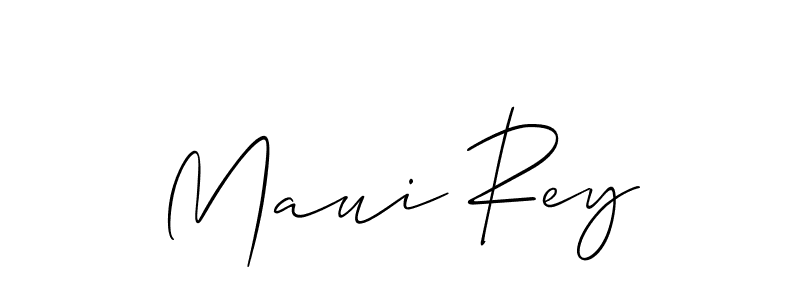 How to make Maui Rey name signature. Use Allison_Script style for creating short signs online. This is the latest handwritten sign. Maui Rey signature style 2 images and pictures png