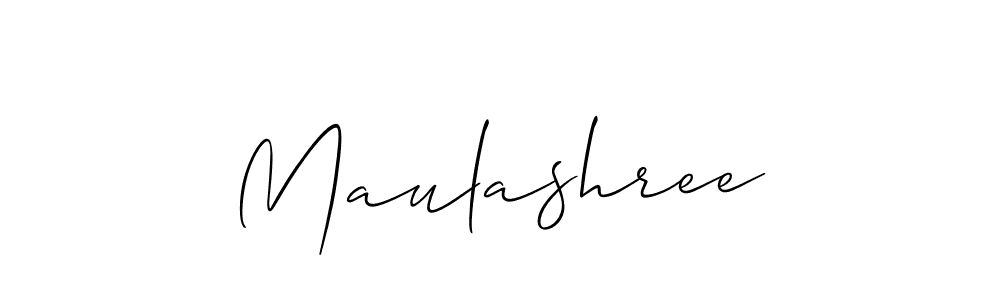 How to Draw Maulashree signature style? Allison_Script is a latest design signature styles for name Maulashree. Maulashree signature style 2 images and pictures png