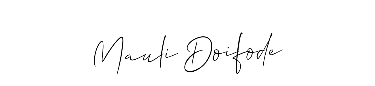 Also You can easily find your signature by using the search form. We will create Mauli Doifode name handwritten signature images for you free of cost using Allison_Script sign style. Mauli Doifode signature style 2 images and pictures png