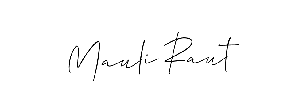 Similarly Allison_Script is the best handwritten signature design. Signature creator online .You can use it as an online autograph creator for name Mauli Raut. Mauli Raut signature style 2 images and pictures png