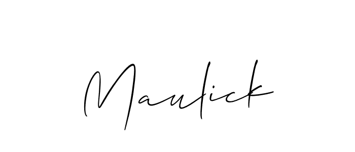 How to Draw Maulick signature style? Allison_Script is a latest design signature styles for name Maulick. Maulick signature style 2 images and pictures png