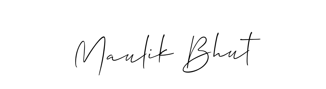 Check out images of Autograph of Maulik Bhut name. Actor Maulik Bhut Signature Style. Allison_Script is a professional sign style online. Maulik Bhut signature style 2 images and pictures png
