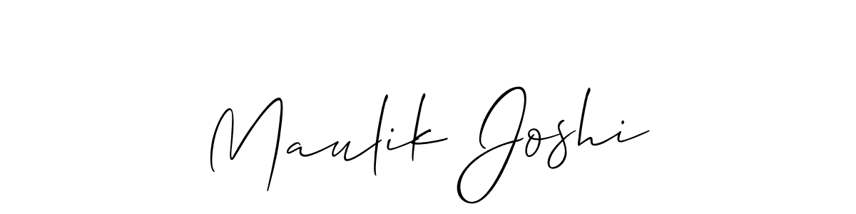 Once you've used our free online signature maker to create your best signature Allison_Script style, it's time to enjoy all of the benefits that Maulik Joshi name signing documents. Maulik Joshi signature style 2 images and pictures png
