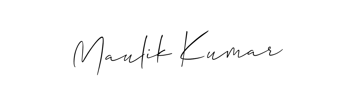 if you are searching for the best signature style for your name Maulik Kumar. so please give up your signature search. here we have designed multiple signature styles  using Allison_Script. Maulik Kumar signature style 2 images and pictures png