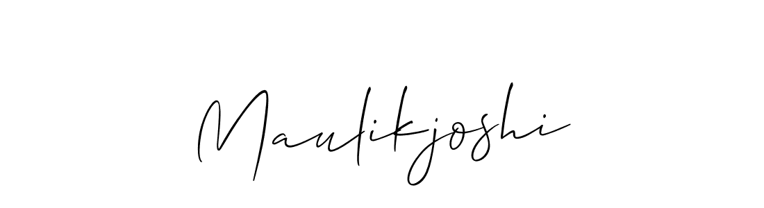 You should practise on your own different ways (Allison_Script) to write your name (Maulikjoshi) in signature. don't let someone else do it for you. Maulikjoshi signature style 2 images and pictures png