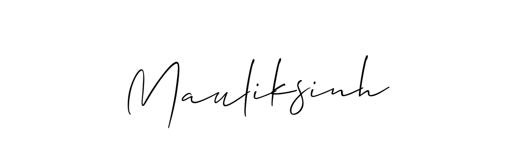 Similarly Allison_Script is the best handwritten signature design. Signature creator online .You can use it as an online autograph creator for name Mauliksinh. Mauliksinh signature style 2 images and pictures png