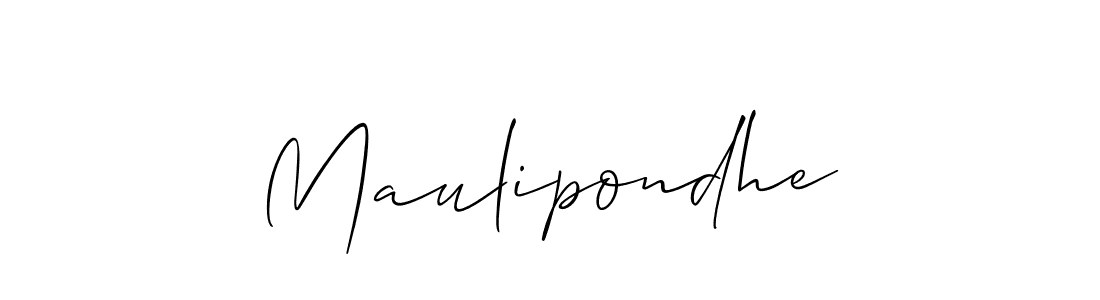 Make a beautiful signature design for name Maulipondhe. Use this online signature maker to create a handwritten signature for free. Maulipondhe signature style 2 images and pictures png
