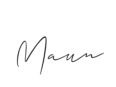 if you are searching for the best signature style for your name Maun. so please give up your signature search. here we have designed multiple signature styles  using Allison_Script. Maun signature style 2 images and pictures png