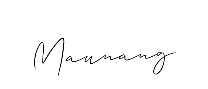 Also You can easily find your signature by using the search form. We will create Maunang name handwritten signature images for you free of cost using Allison_Script sign style. Maunang signature style 2 images and pictures png