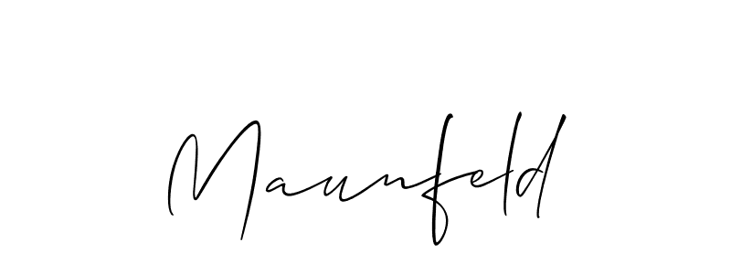 if you are searching for the best signature style for your name Maunfeld. so please give up your signature search. here we have designed multiple signature styles  using Allison_Script. Maunfeld signature style 2 images and pictures png