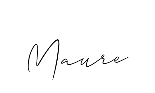 Use a signature maker to create a handwritten signature online. With this signature software, you can design (Allison_Script) your own signature for name Maure. Maure signature style 2 images and pictures png