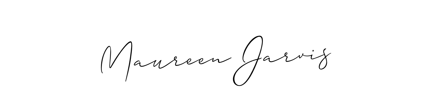 You should practise on your own different ways (Allison_Script) to write your name (Maureen Jarvis) in signature. don't let someone else do it for you. Maureen Jarvis signature style 2 images and pictures png