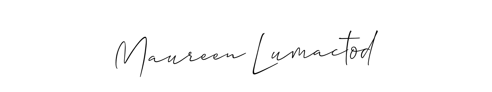 How to Draw Maureen Lumactod signature style? Allison_Script is a latest design signature styles for name Maureen Lumactod. Maureen Lumactod signature style 2 images and pictures png