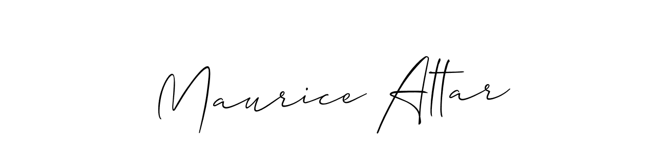 Make a beautiful signature design for name Maurice Altar. With this signature (Allison_Script) style, you can create a handwritten signature for free. Maurice Altar signature style 2 images and pictures png