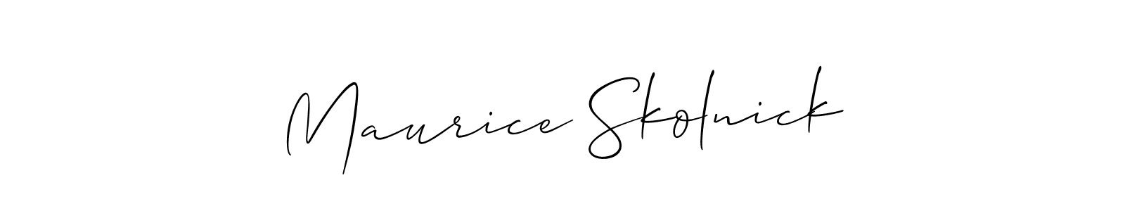 Similarly Allison_Script is the best handwritten signature design. Signature creator online .You can use it as an online autograph creator for name Maurice Skolnick. Maurice Skolnick signature style 2 images and pictures png