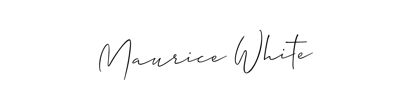 Maurice White stylish signature style. Best Handwritten Sign (Allison_Script) for my name. Handwritten Signature Collection Ideas for my name Maurice White. Maurice White signature style 2 images and pictures png